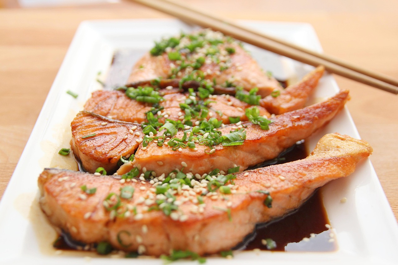 Salmon Fish Dish Served On a Plate
