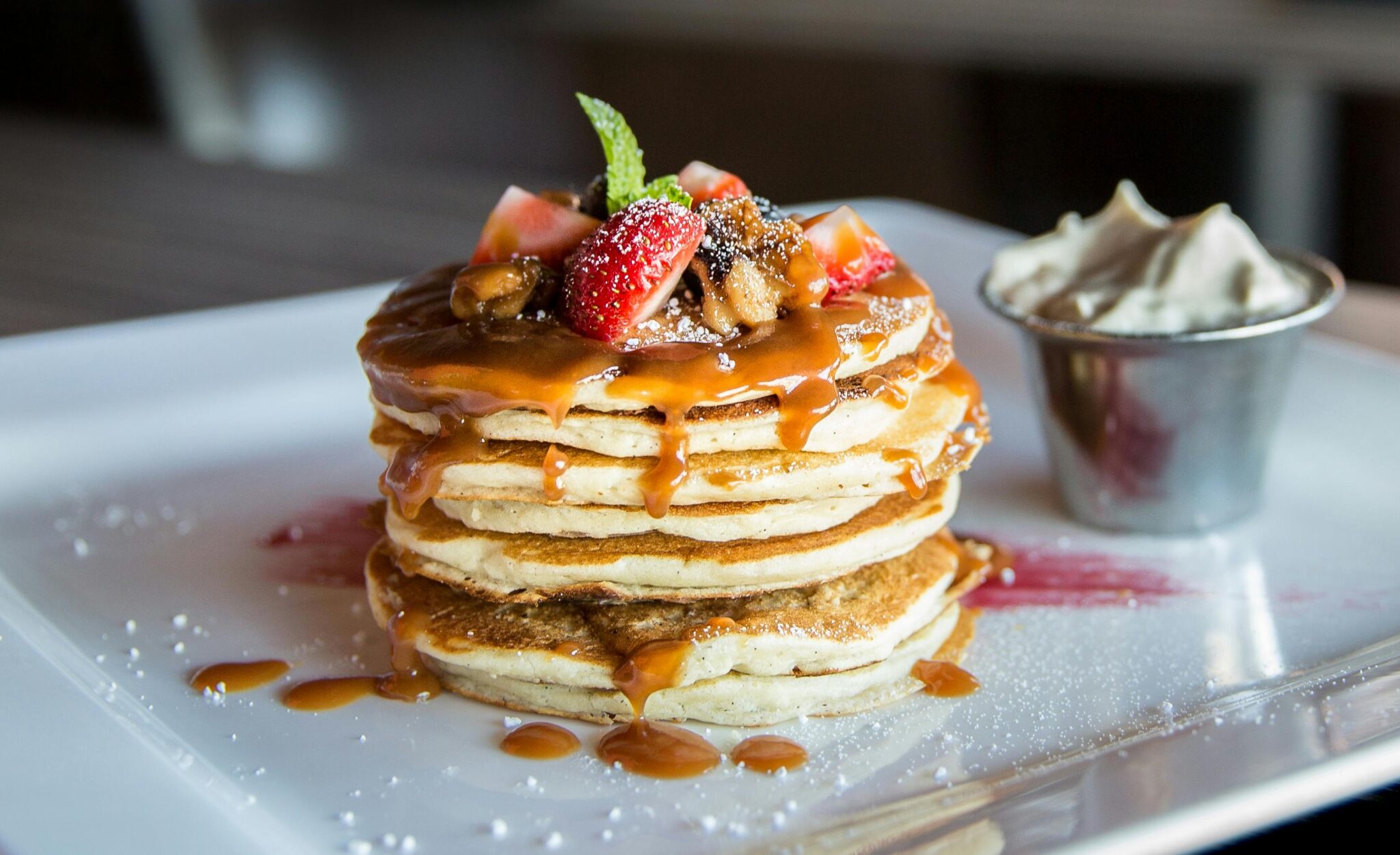 Pancake Tower On Table